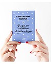 UO* Cartolina di Auguri "Ti voglio bene nonna" - Idea regalo Decorazioni Natalizie