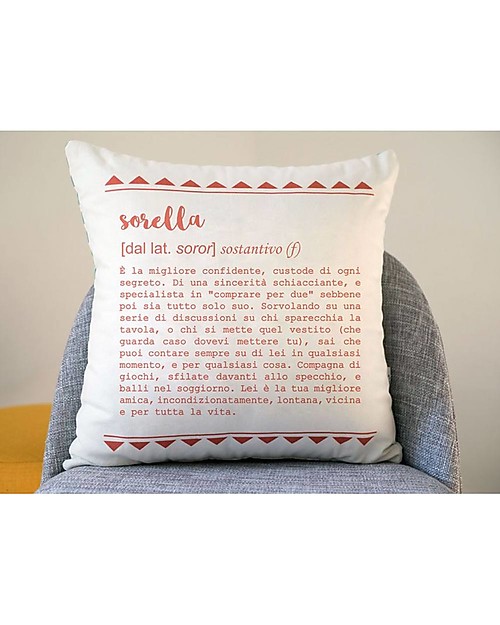 UO* Federa Cuscino Definizione "Sorella" - Fantastica Idea Regalo! Cuscini Arredo