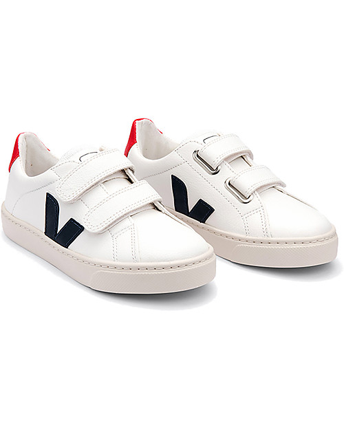 Veja Sneakers Esplar Velcro - Extra White Nautico Pekin - Stile Tecnologia e Animo Green Sneakers