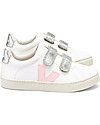 Veja Sneakers Esplar Velcro - Extra White Petale Silver - Stile Tecnologia e Animo Green Sneakers