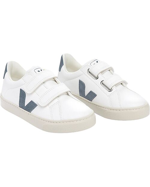 Veja Sneakers Esplar Velcro Pelle Priva di Cromo - ExtraWhite California  - Stile e Tecnologia con Animo Green Sneakers