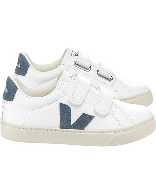 Veja Sneakers Esplar Velcro Pelle Priva di Cromo - ExtraWhite California  - Stile e Tecnologia con Animo Green Sneakers