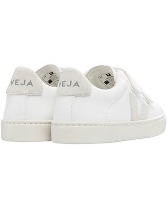 Veja Sneakers Esplar Velcro Pelle Priva di Cromo - ExtraWhite Natural - Stile e Tecnologia con Animo Green Sneakers
