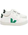 Veja Sneakers Esplar Velcro -White Emeraude Cyprus - Stile Tecnologia e Animo Green Sneakers