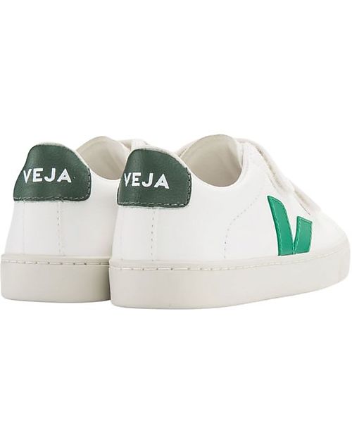 Veja Sneakers Esplar Velcro -White Emeraude Cyprus - Stile Tecnologia e Animo Green Sneakers