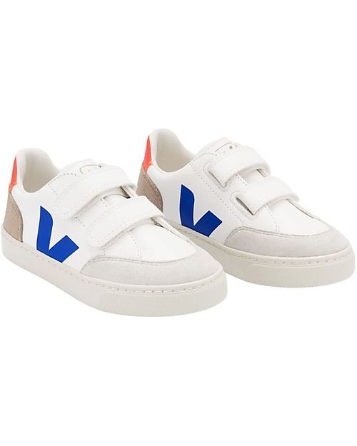 Veja Sneakers Small V-12 Velcro Chromefree - White Multimiel Sneakers