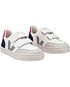 Veja Sneakers Small V-12 Velcro Pelle Priva di Cromo - Extra White Nautico Pekin Sneakers