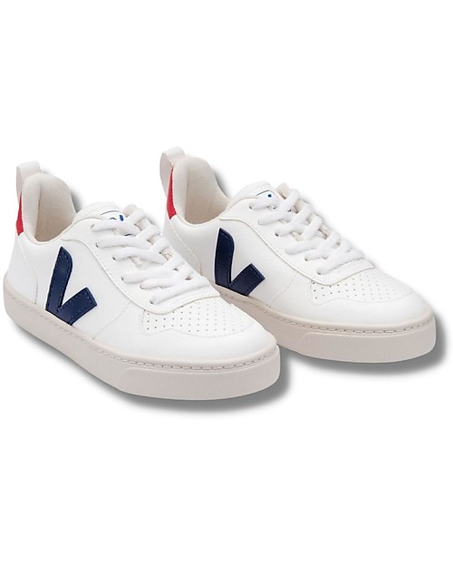 Veja Sneakers V-10 Laces CWL - White Cobalt Pekin - Stile e Tecnologia con Animo Green Sneakers
