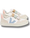 Veja Sneakers V-10 Velcro Chromefree Leather - Multico ExtraWhite Steel - Stile e Tecnologia con Animo Green Sneakers