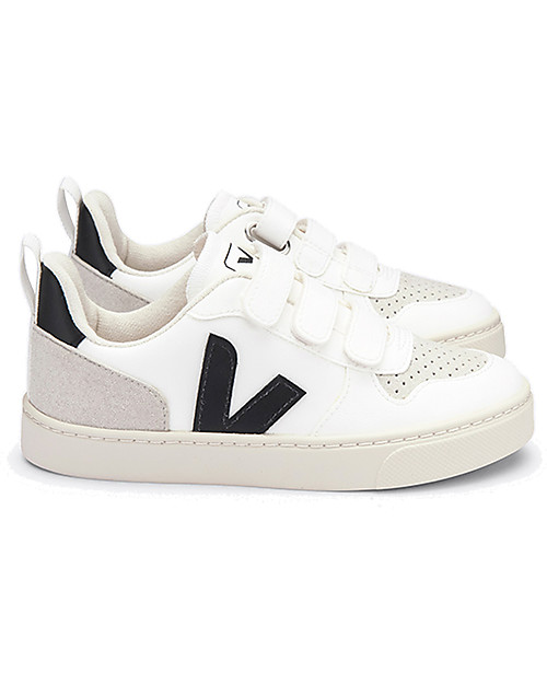Veja Sneakers V-10 Velcro CWL - White Black - La Sneakers Vegana! Sneakers
