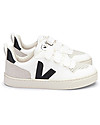 Veja Sneakers V-10 Velcro CWL - White Black - La Sneakers Vegana! Sneakers