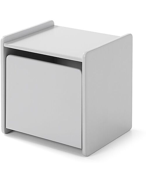 Vipack Comodino Kiddy - Grigio - 40 x 36 x 41 cm - MDF Comodini
