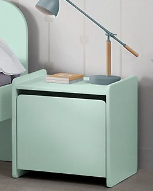 Vipack Comodino Kiddy - Verde Menta - 40 x 36 x 41 cm - MDF Comodini