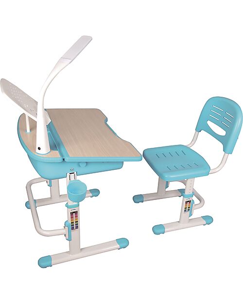 Vipack Scrivania + Sedia Comfortline - Blu - Plastica e Metallo Scrivanie