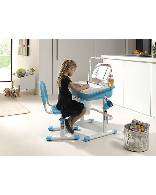 Vipack Scrivania + Sedia Comfortline - Blu - Plastica e Metallo Scrivanie