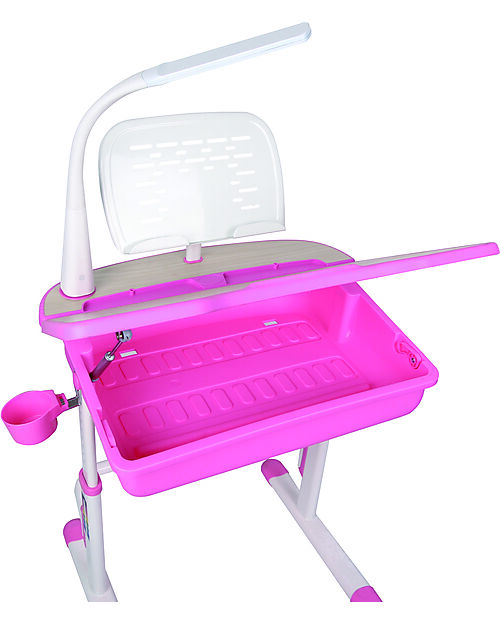 Vipack Scrivania + Sedia Comfortline - Rosa - Plastica e Metallo Scrivanie