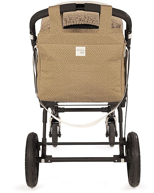 Walking Mum Borsa Fasciatoio per Passeggino - Poppy - Pois Cannella Borse Cambio