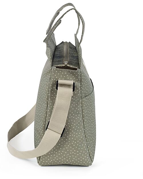 Walking Mum Borsa Fasciatoio per Passeggino - Poppy - Pois Muschio Borse Cambio