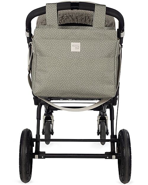 Walking Mum Borsa Fasciatoio per Passeggino - Poppy - Pois Muschio Borse Cambio