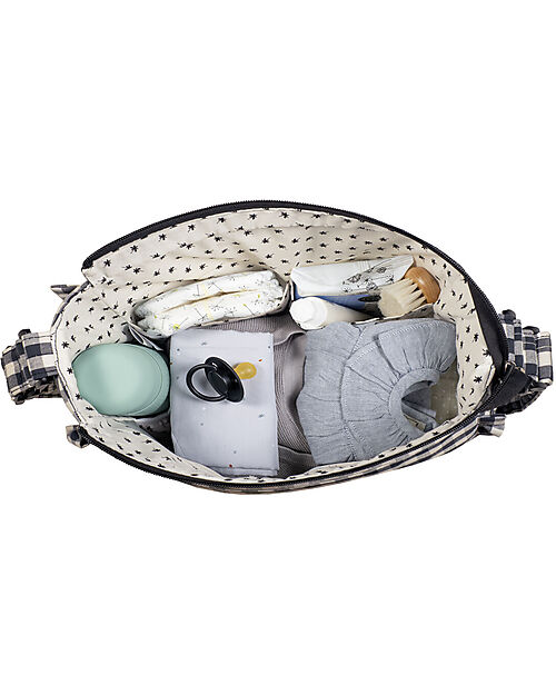 Walking Mum Borsa Fasciatoio per Passeggino - Remy - Nero Borse Cambio