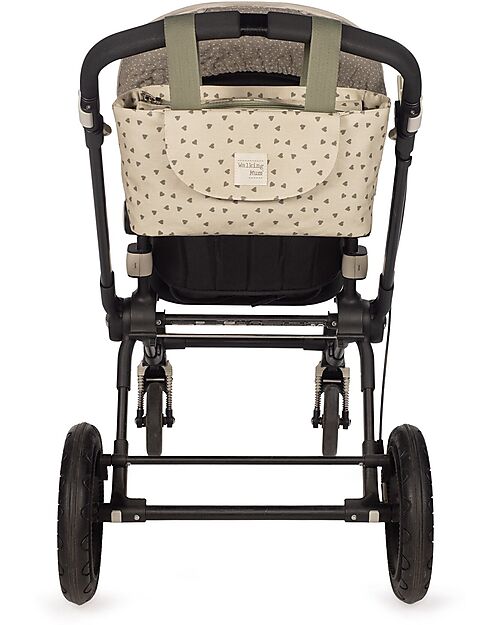 Walking Mum Borsa Organizer per Passeggino - Poppy - Cuori Muschio Borse e Organizer