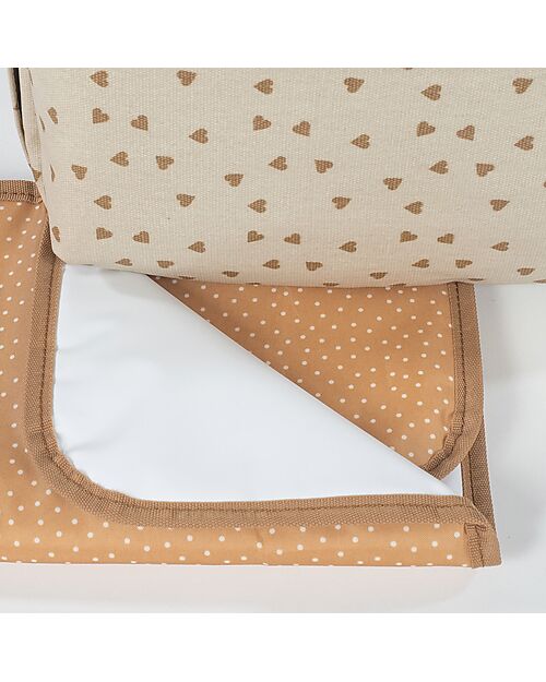 Walking Mum Borsa/Zaino Porta Pannolini - Poppy - Cuori Cannella Zaini Fasciatoio