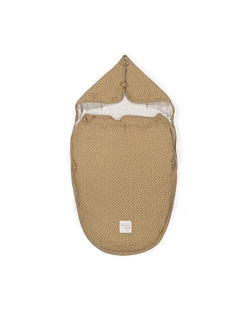 Walking Mum Sacco Nanna/Sacco Gruppo 0 Estate - Poppy - Pois Cannella - 100% Cotone Riciclato Sacchi Nanna