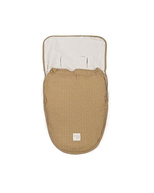 Walking Mum Sacco Nanna/Sacco Gruppo 0 Estate - Poppy - Pois Cannella - 100% Cotone Riciclato Sacchi Nanna