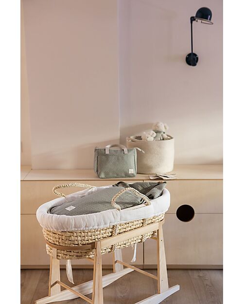 Walking Mum Sacco Nanna/Sacco Gruppo 0 Estate - Poppy - Pois Muschio - 100% Cotone Riciclato Sacchi Nanna