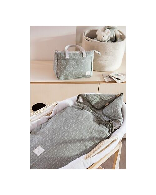 Walking Mum Sacco Nanna/Sacco Gruppo 0 Estate - Poppy - Pois Muschio - 100% Cotone Riciclato Sacchi Nanna