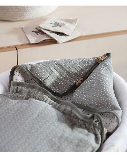 Walking Mum Sacco Nanna/Sacco Gruppo 0 Estate - Poppy - Pois Muschio - 100% Cotone Riciclato Sacchi Nanna