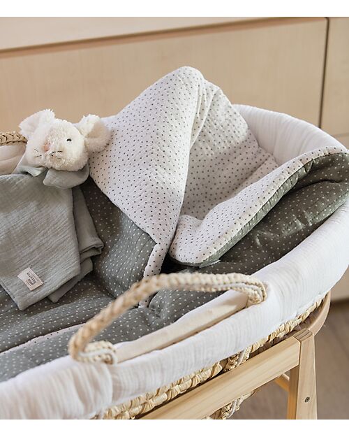 Walking Mum Sacco Nanna/Sacco Gruppo 0 Estate - Poppy - Pois Muschio - 100% Cotone Riciclato Sacchi Nanna