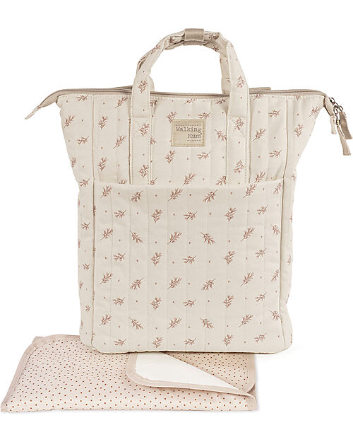 Walking Mum Zaino Mimosa - Rosa - 100% Cotone Bio Zaini Fasciatoio