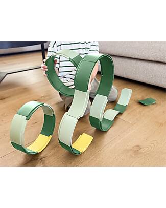 Waytoplay Arches - Set Creativo - 36 Pezzi - Plastica Riciclata - per Giochi Open-Ended Macchine e Trenini  in Legno