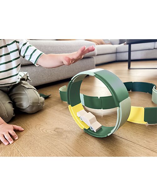 Waytoplay Arches - Set Creativo - 36 Pezzi - Plastica Riciclata - per Giochi Open-Ended Macchine e Trenini  in Legno