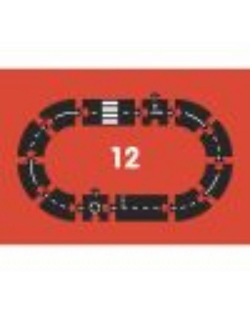 Waytoplay Pista Flessibile per Macchinine Waytoplay, 12 pezzi - Si adatta a tutte le superfici! Macchine e Trenini  in Legno