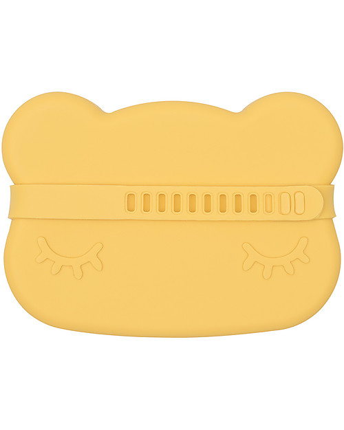 We Might Be Tiny Contenitore Orso Giallo Snackie 2 in 1 Porta Pranzo e Piatto -  Senza BPA! Contenitori Termici