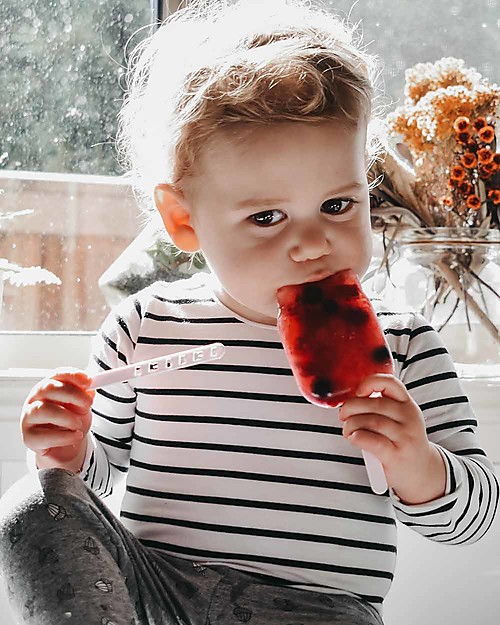 We Might Be Tiny Frostie Stampini Carbone Gatto/Orso/Coniglietto 2 in 1 Ghiaccioli e Biscotti - Senza BPA! Contenitori Termici