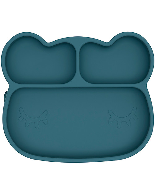 We Might Be Tiny Piatto Multiscomparto con Base Anti-scivolo Orso, Carta da Zucchero - Senza BPA! Piatti e Scodelle