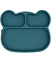 We Might Be Tiny Piatto Multiscomparto con Base Anti-scivolo Orso, Carta da Zucchero - Senza BPA! Piatti e Scodelle