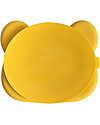 We Might Be Tiny Piatto Multiscomparto con Base Anti-scivolo Orso, Giallo - Senza BPA! Piatti e Scodelle