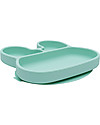 We Might Be Tiny Piatto Multiscomparto Coniglio, Verde Menta, con Base Anti-scivolo - Senza BPA! Piatti e Scodelle