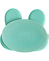 We Might Be Tiny Piatto Multiscomparto Coniglio, Verde Menta, con Base Anti-scivolo - Senza BPA! Piatti e Scodelle
