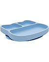 We Might Be Tiny Piatto Multiscomparto Gatto Celeste con Base Anti-scivolo - Senza BPA! Piatti e Scodelle