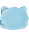 We Might Be Tiny Piatto Multiscomparto Gatto Celeste con Base Anti-scivolo - Senza BPA! Piatti e Scodelle