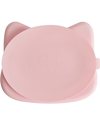 We Might Be Tiny Piatto Multiscomparto Gatto Rosa con Base Anti-scivolo - Senza BPA! Piatti e Scodelle