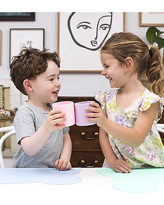 We Might Be Tiny Tazza Ergonomica in Silicone 220 ml, Rosa - Senza BPA! Tazze e Bicchieri