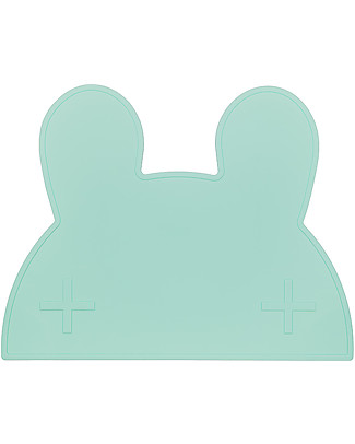We Might Be Tiny Tovaglietta Placie Antiscivolo Coniglietto, Verde Menta - Senza BPA! Set Pappa