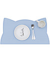 We Might Be Tiny Tovaglietta Placie Antiscivolo Gatto, Celeste - Senza BPA! Set Pappa