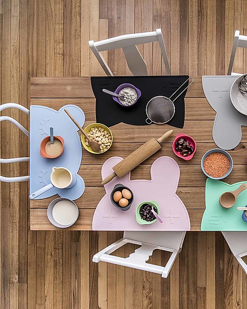 We Might Be Tiny Tovaglietta Placie Antiscivolo Orso, Celeste - Senza BPA! Set Pappa